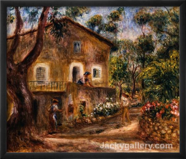 The Collette House in Cagnes by Pierre Auguste Renoir paintings reproduction
